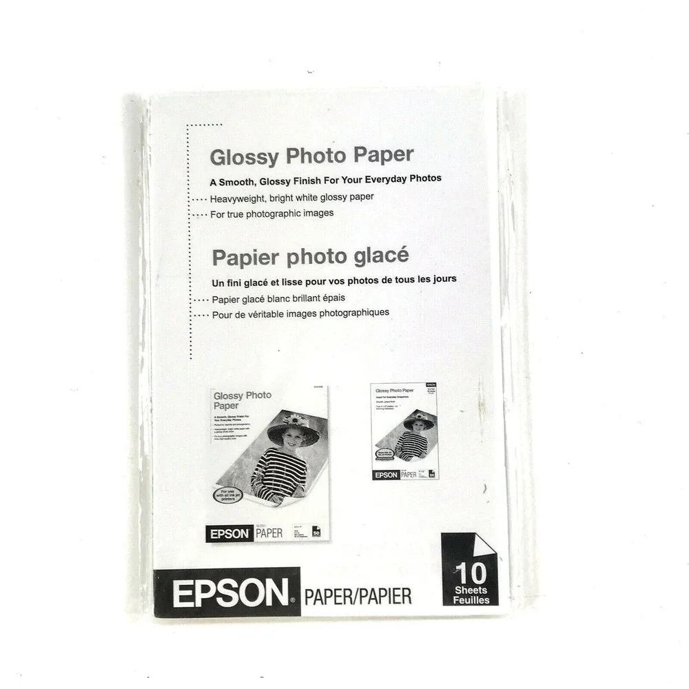 Genuine Photo Paper Bundles 25 - 5x7 and 20 - 4x6  Plus 10 Colored Envelopes